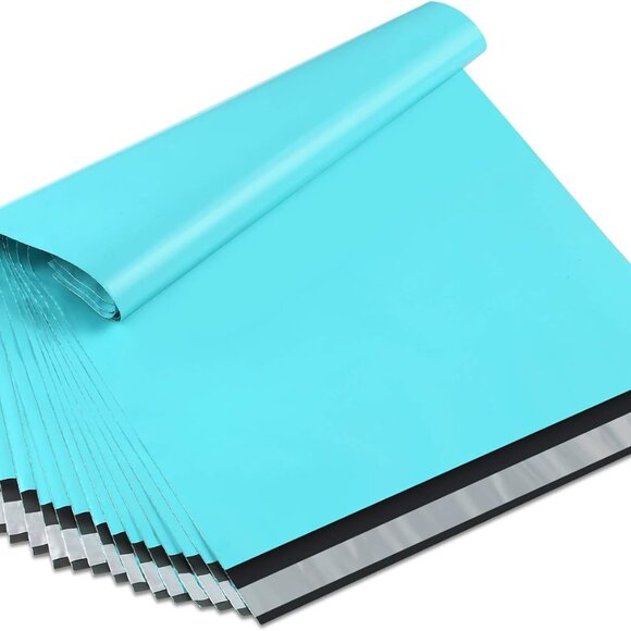 (25) 10x13" Poly Mailers Teal Color Shipping Mailing Envelope Bags - Picture 1 of 8